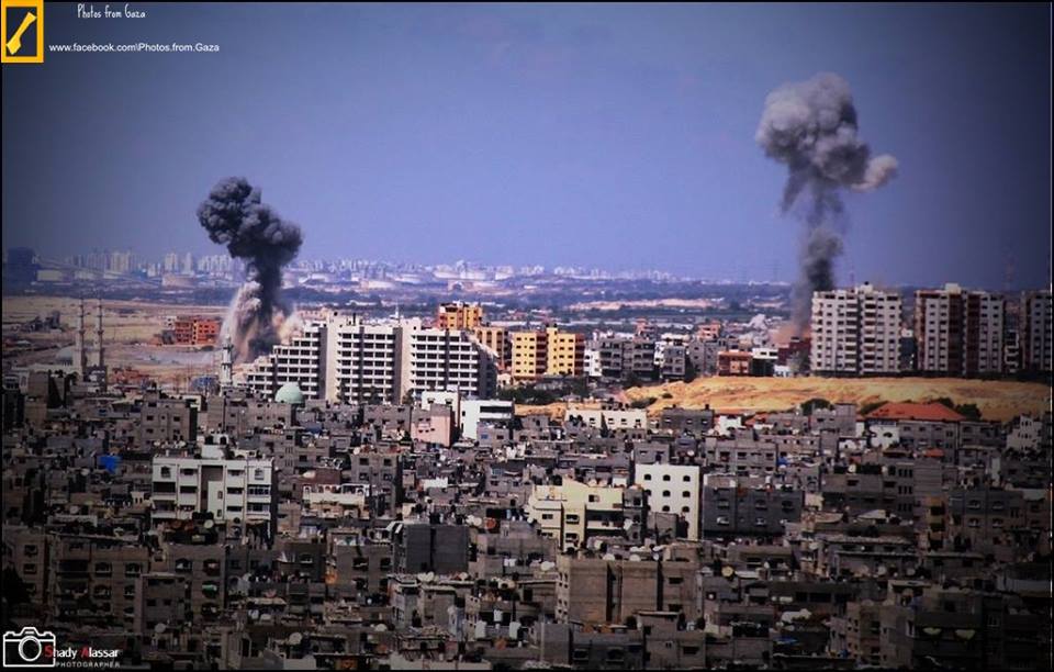 bombardamenti su Gaza